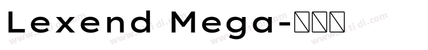 Lexend Mega字体转换